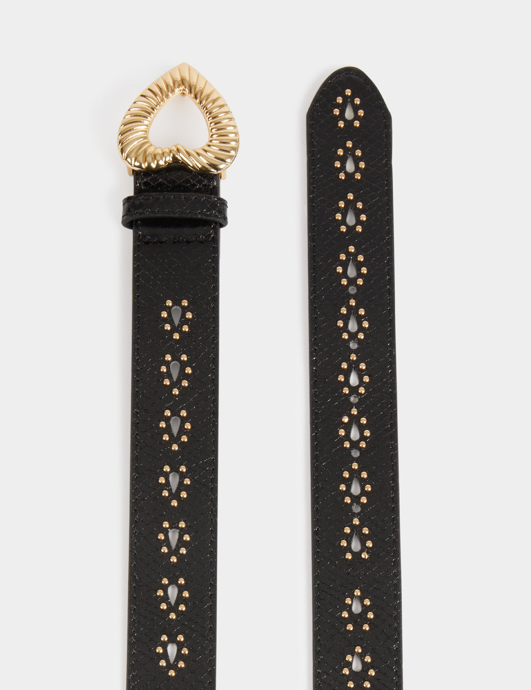 Ceinture croco boucle coeur