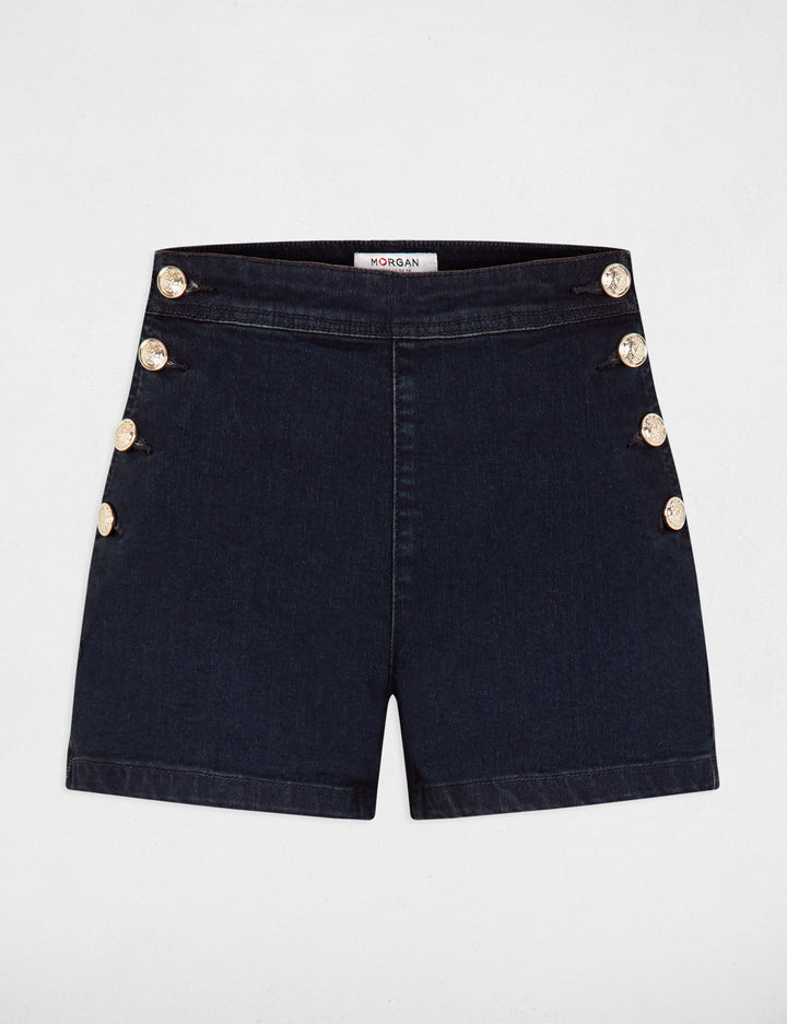 Short ajusté en jean