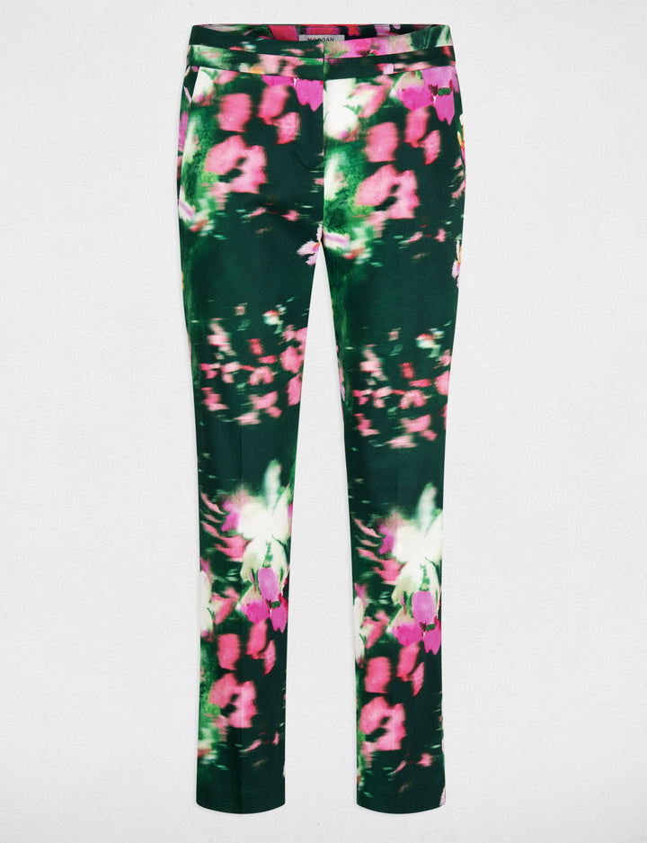 Pantalon ajusté imprimé