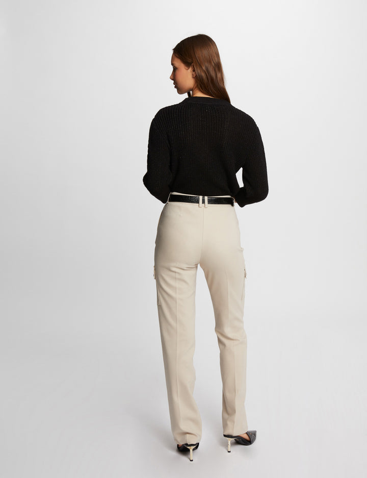 Pantalon ajusté cargo