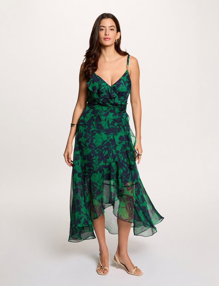 Robe mi-longue cache coeur