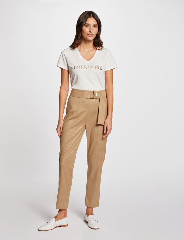 Pantalon ajusté à  rayures