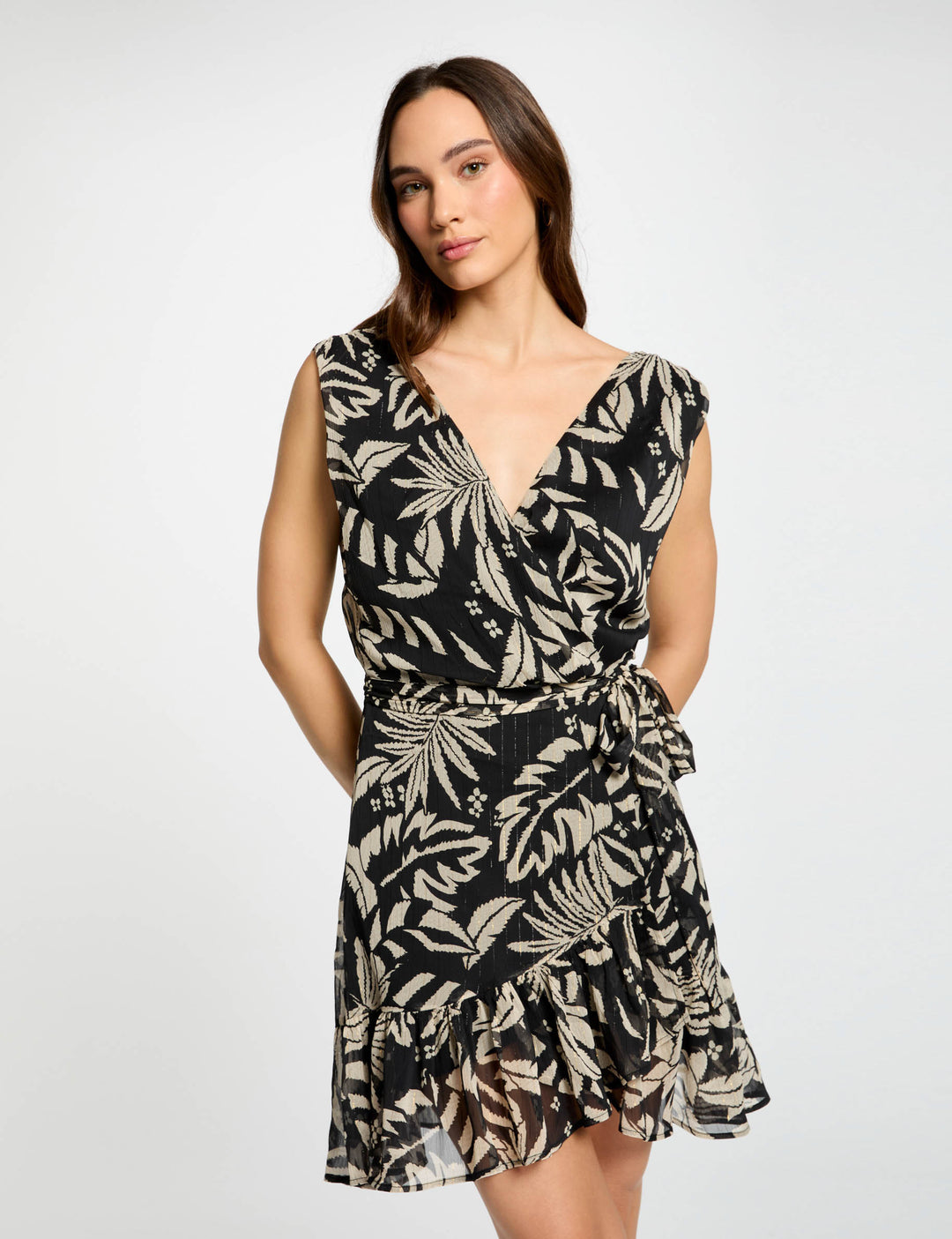 Robe portefeuille imprimée
