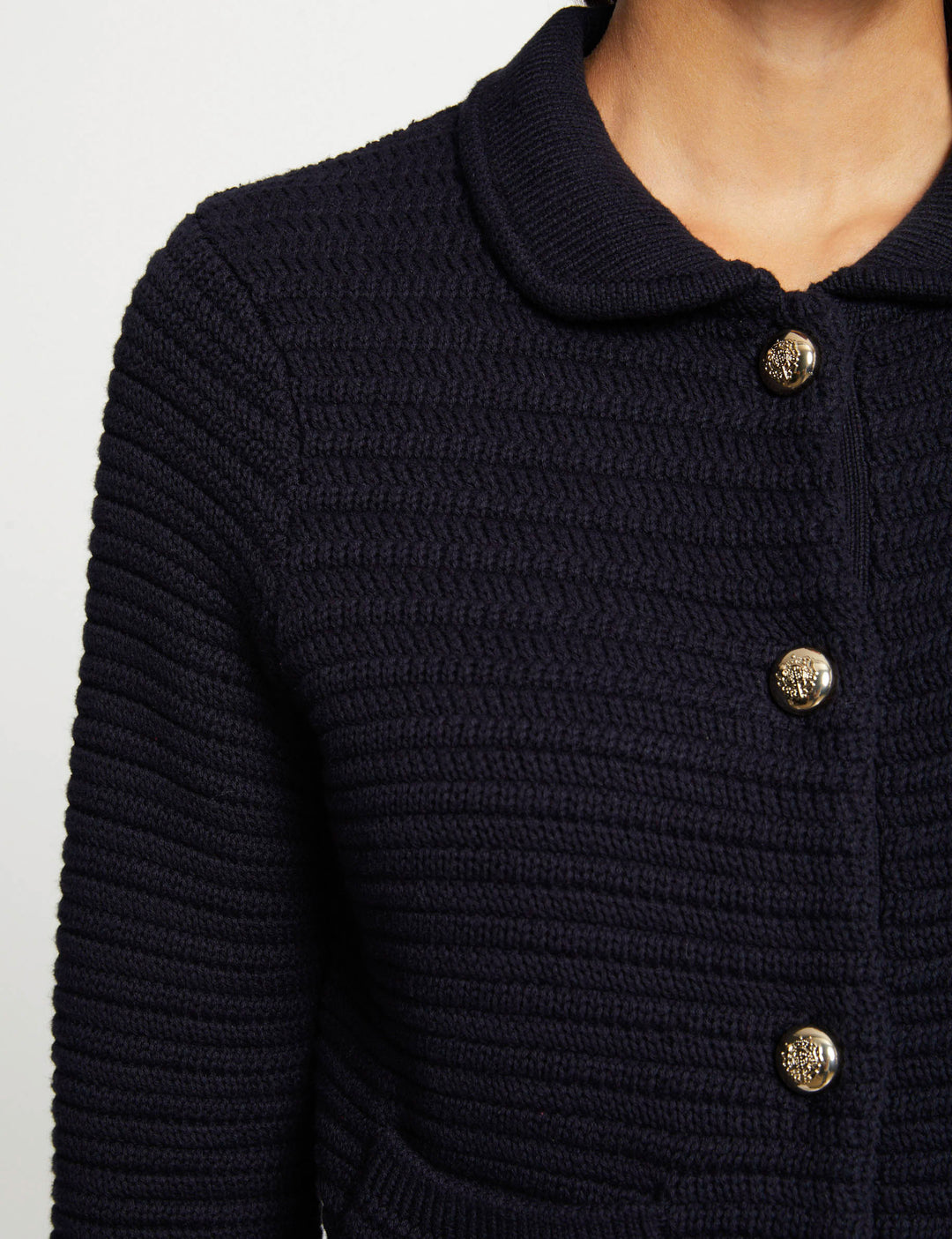 Gilet manches longues boutonné