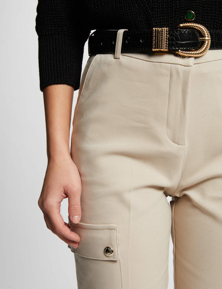 Pantalon ajusté cargo