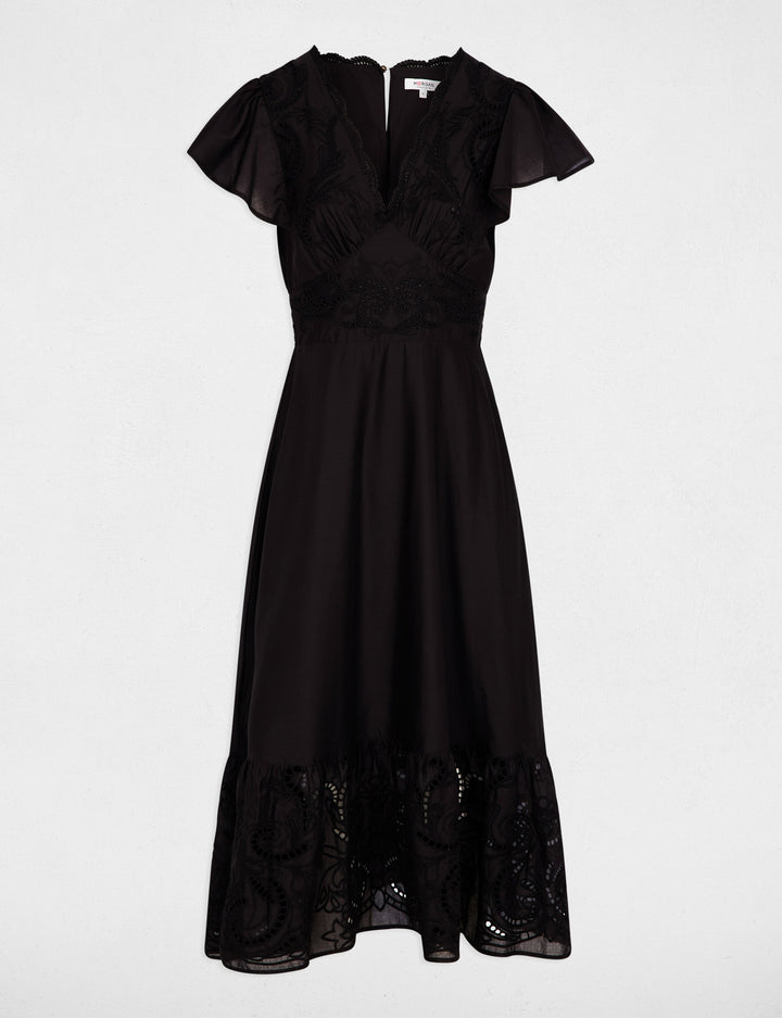 Robe longue broderie