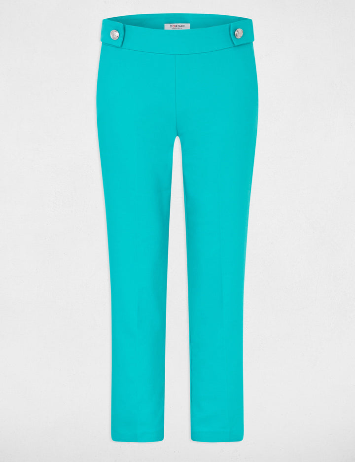 Pantalon ajusté taille haute
