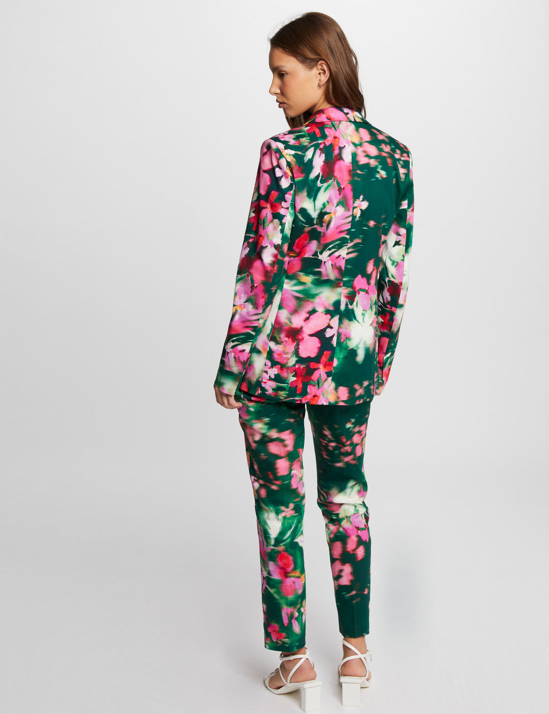 Pantalon ajusté imprimé