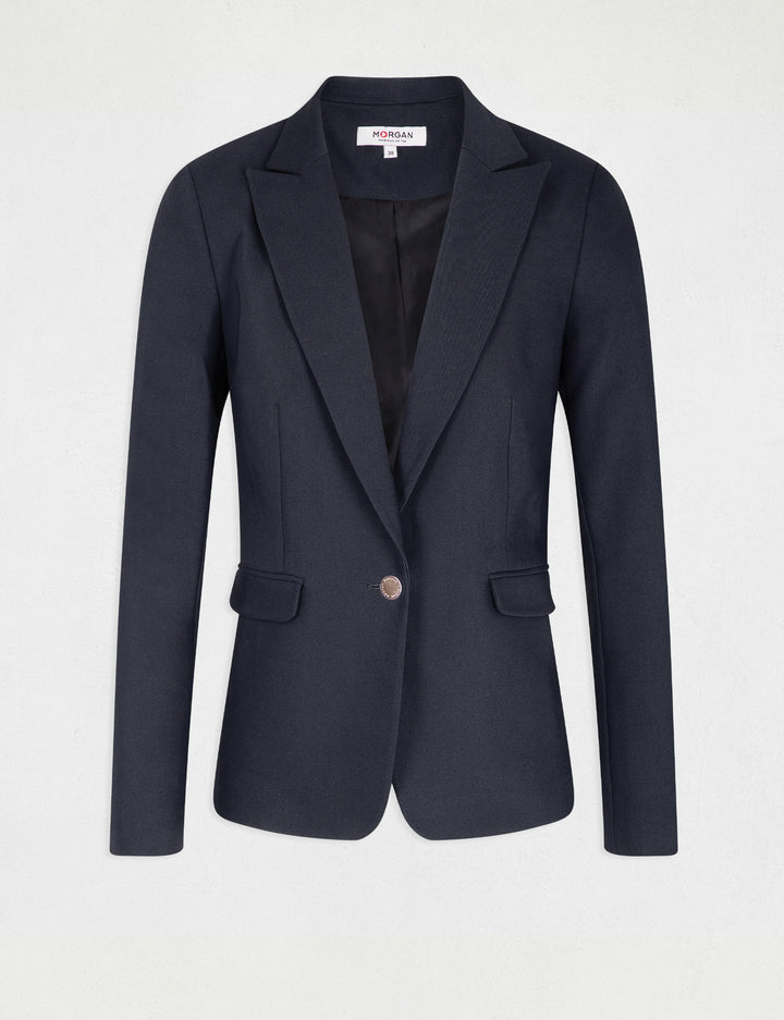 Veste tailleur droite boutonnée