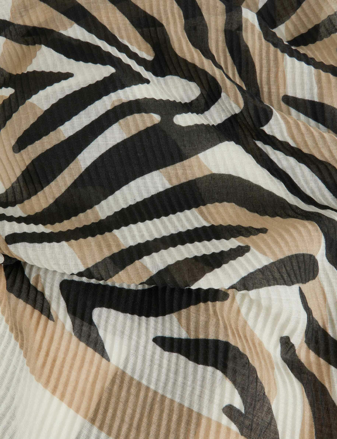 Foulard imprimé plissé