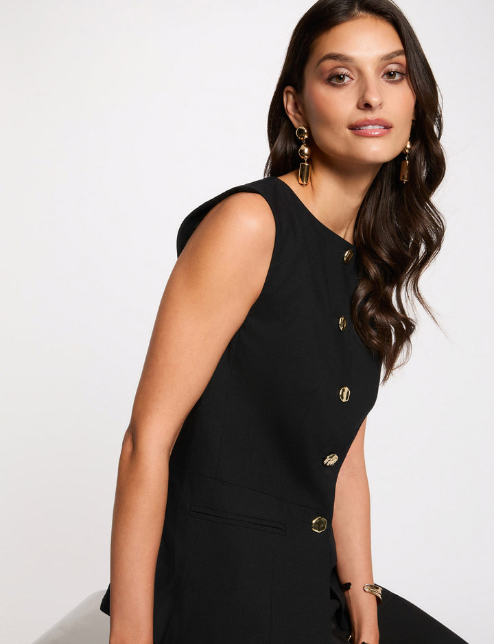 Veste sans manches ajustée