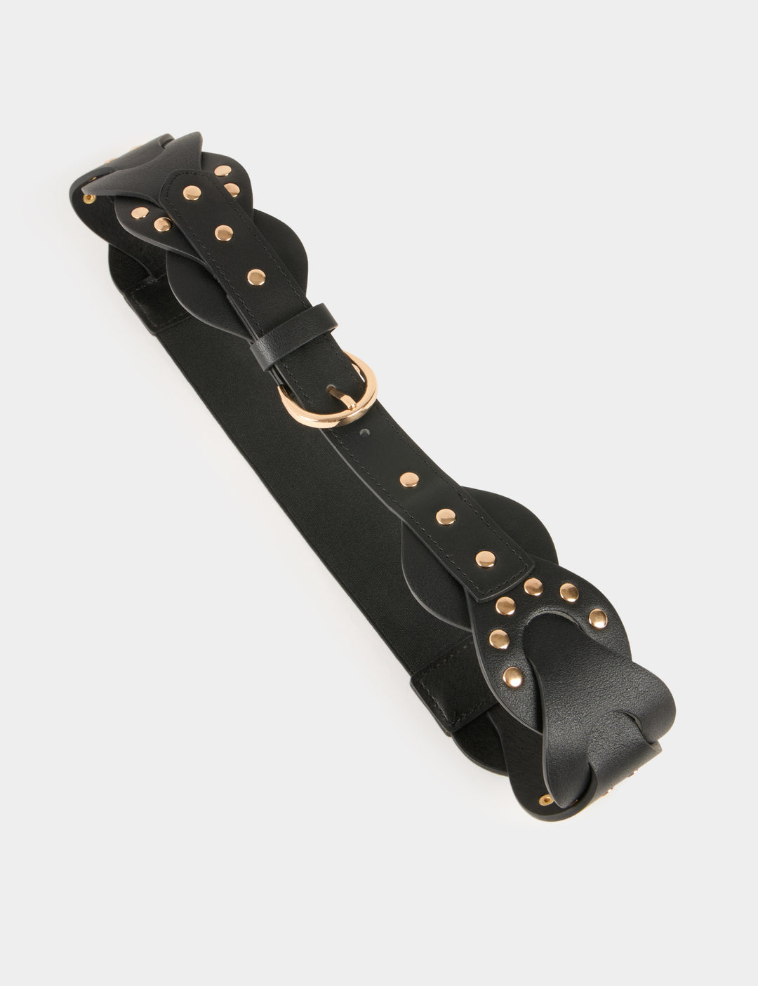 Ceinture élastiquée à  clous