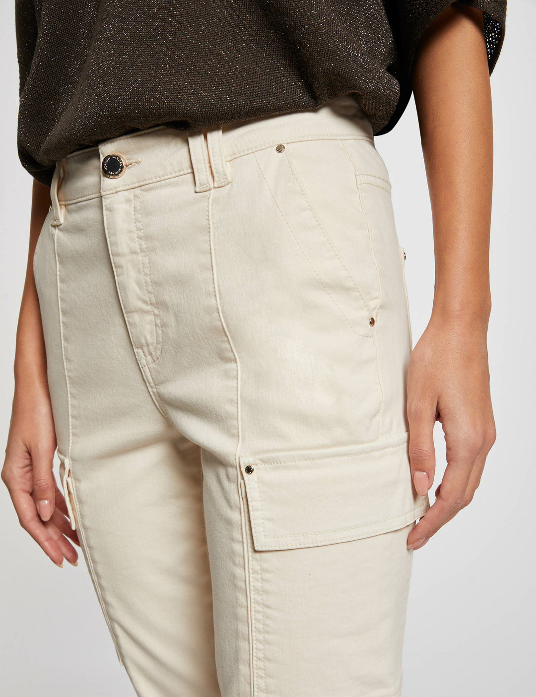 Pantalon cargo taille haute