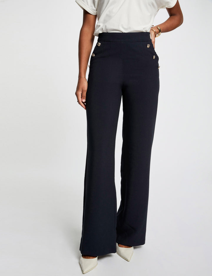 Pantalon large à  boutons