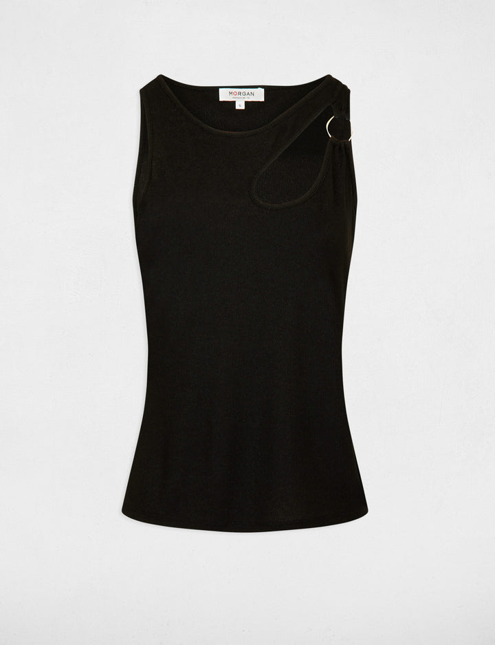 T-shirt sans manches ouverture