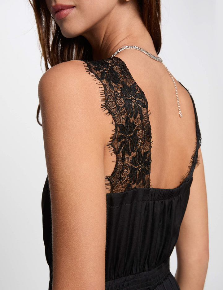 Robe longue droite fluide