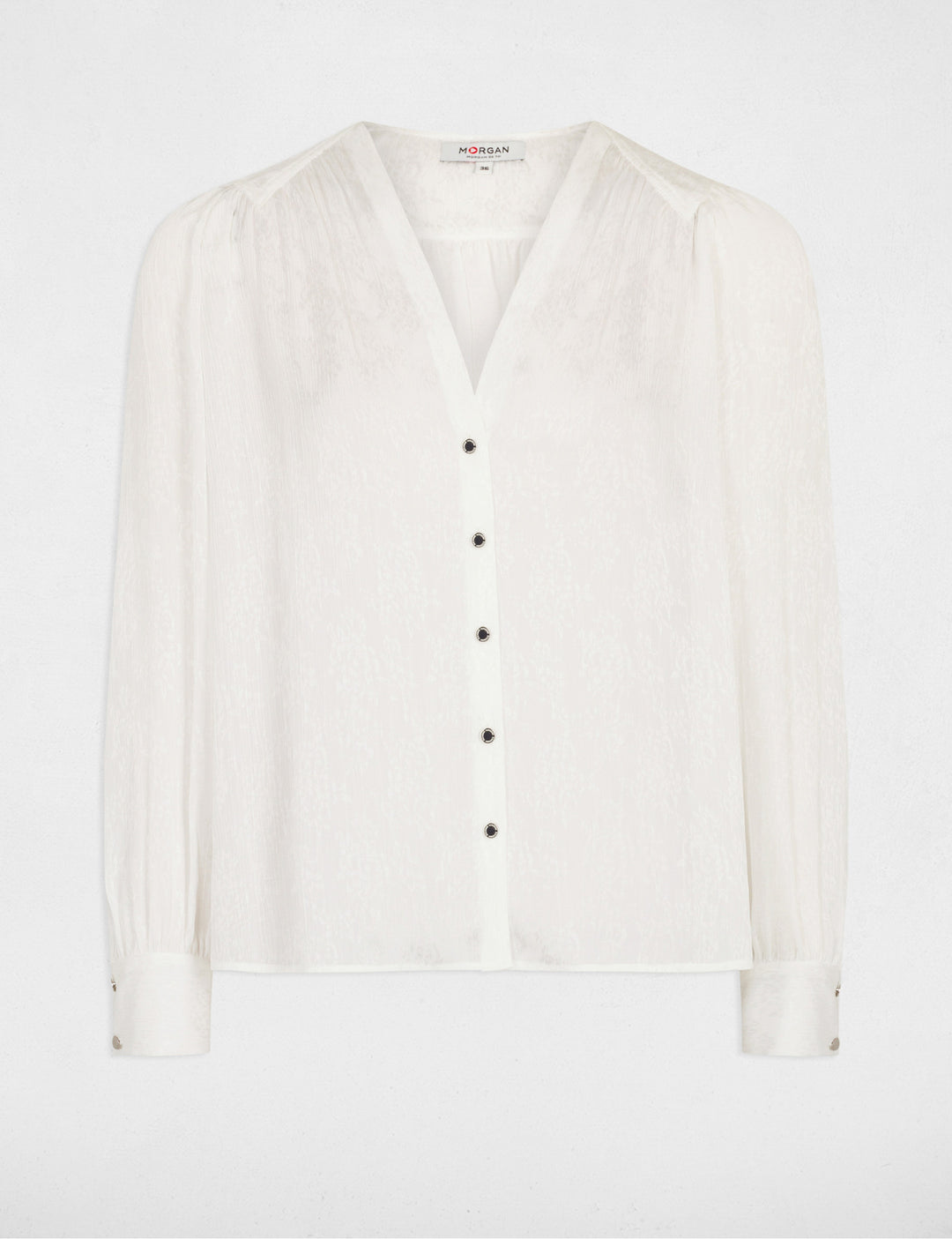 Chemise manches longues col en V