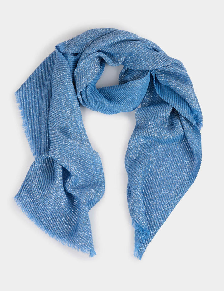 Foulard plissé fils métallisés