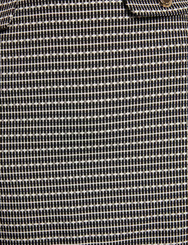 Jupe courte imprimé jacquard