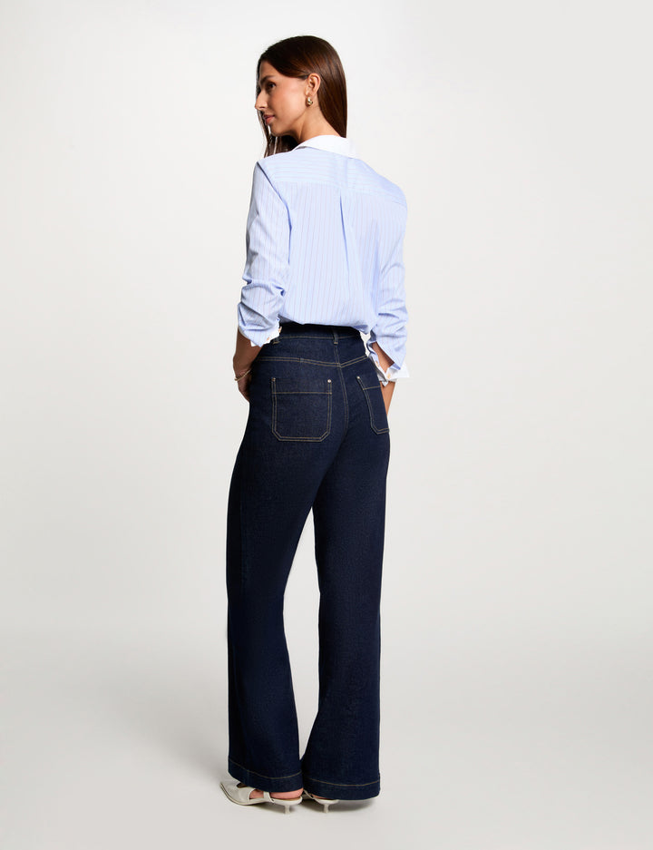 Chemise manches longues rayée