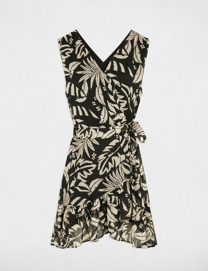 Robe portefeuille imprimée