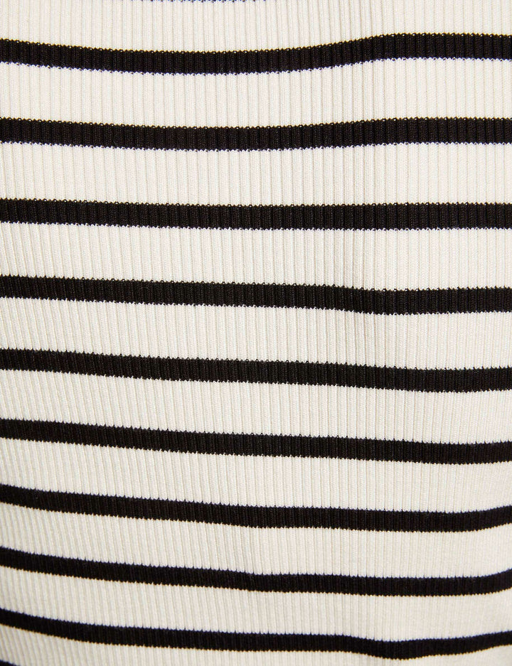 Gilet manches longues à  rayures