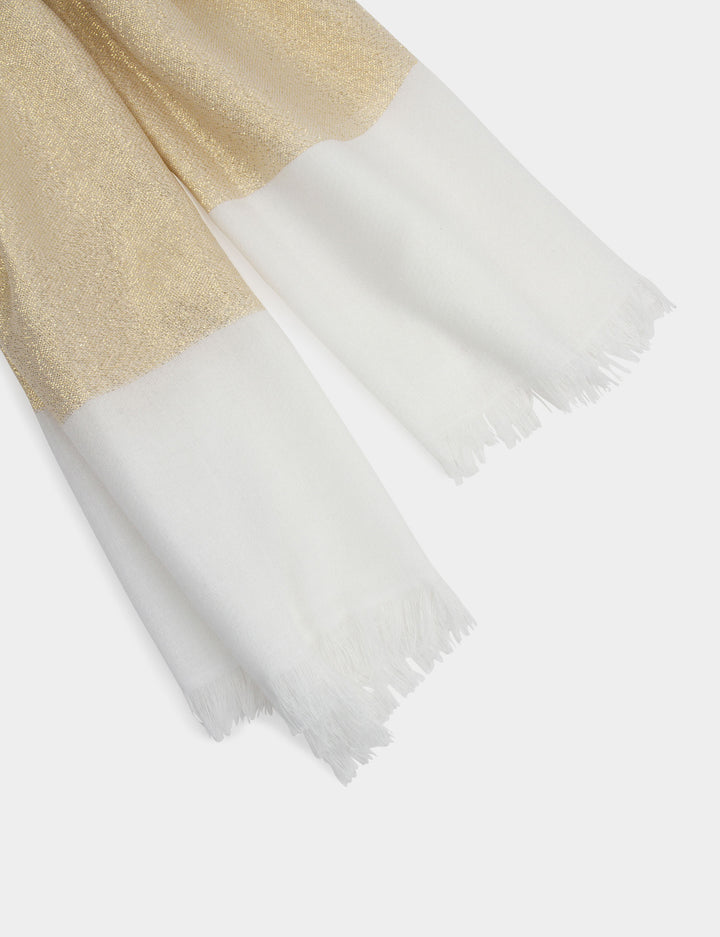 Foulard fils métallisés