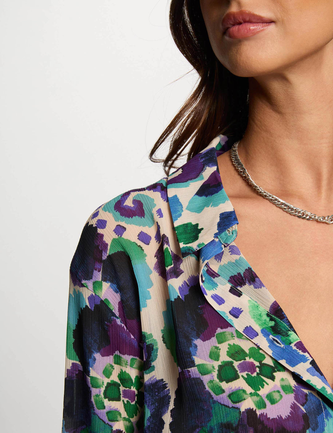 Chemise droite imprimée