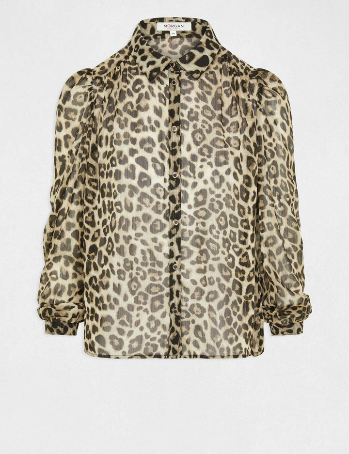 Chemise manches longues imprimée