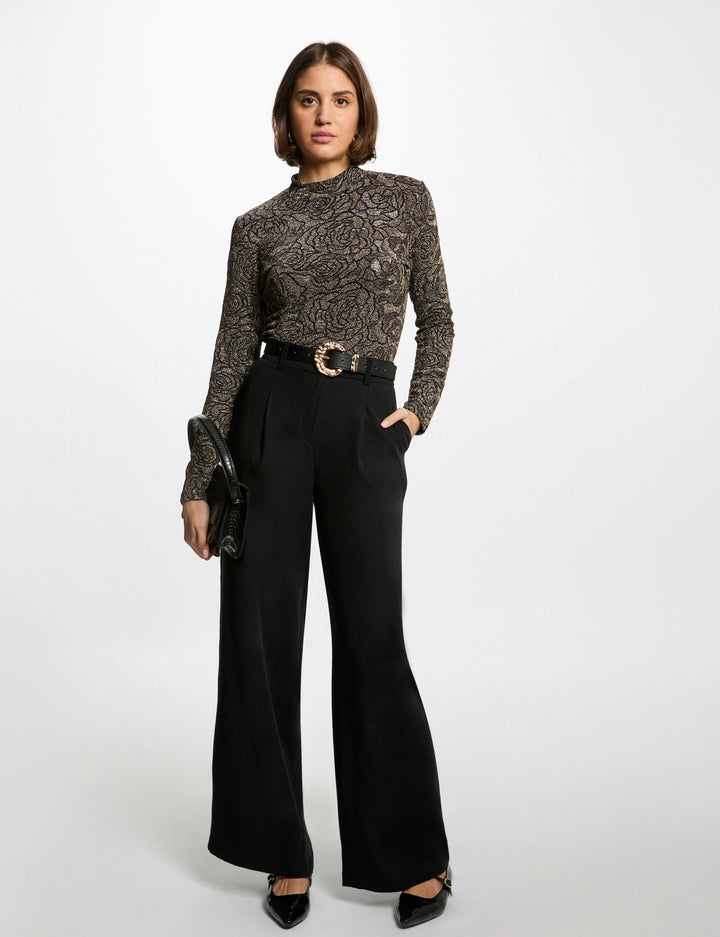 Pantalon flare fluide