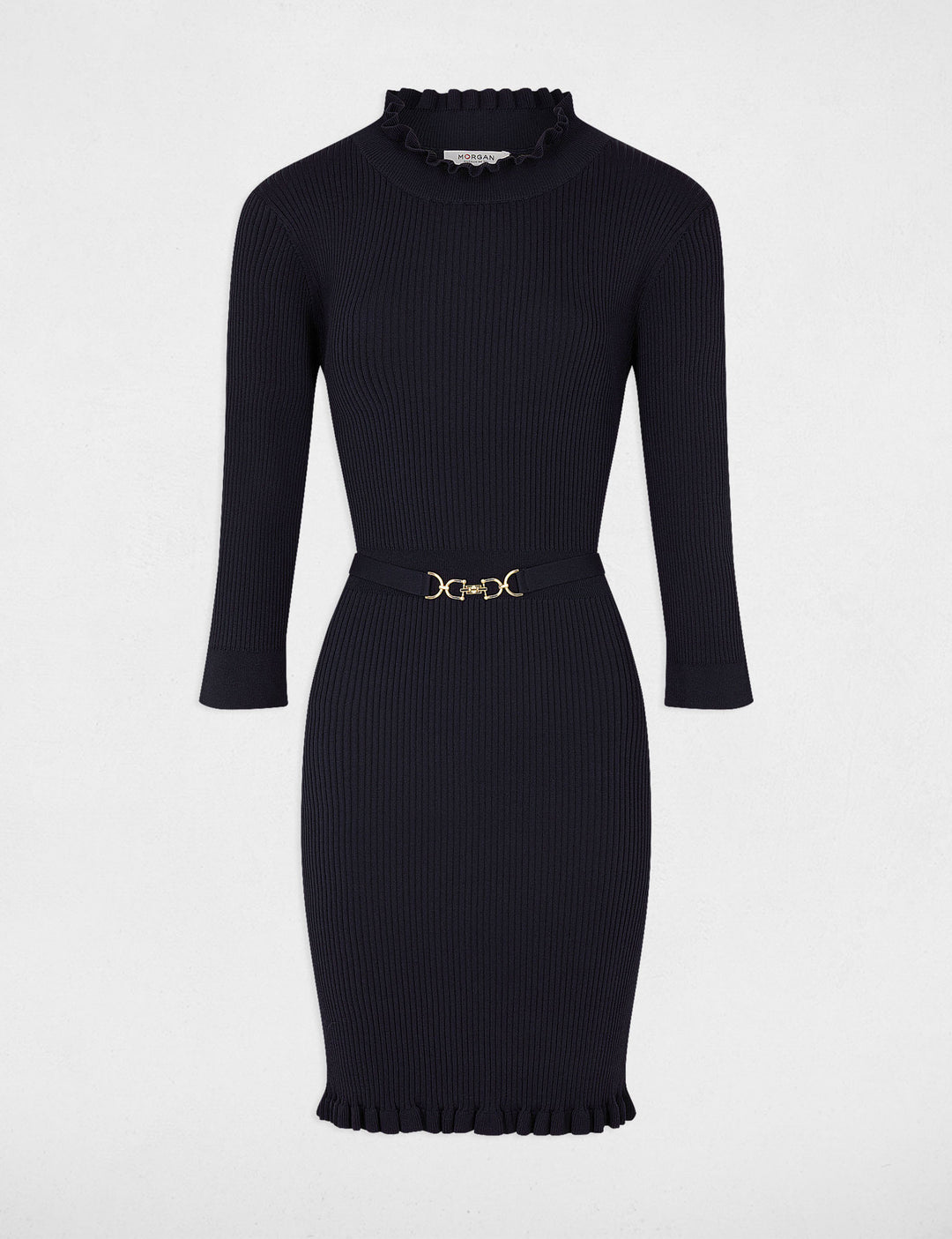Robe pull ajustée avec ornement