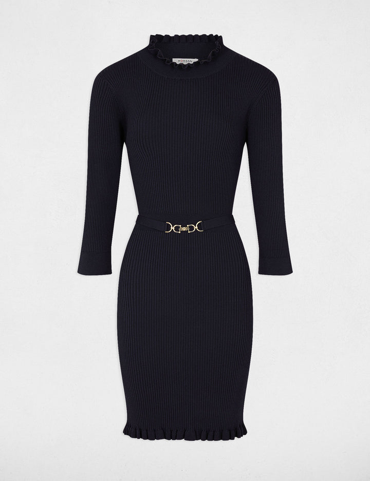 Robe pull ajustée avec ornement