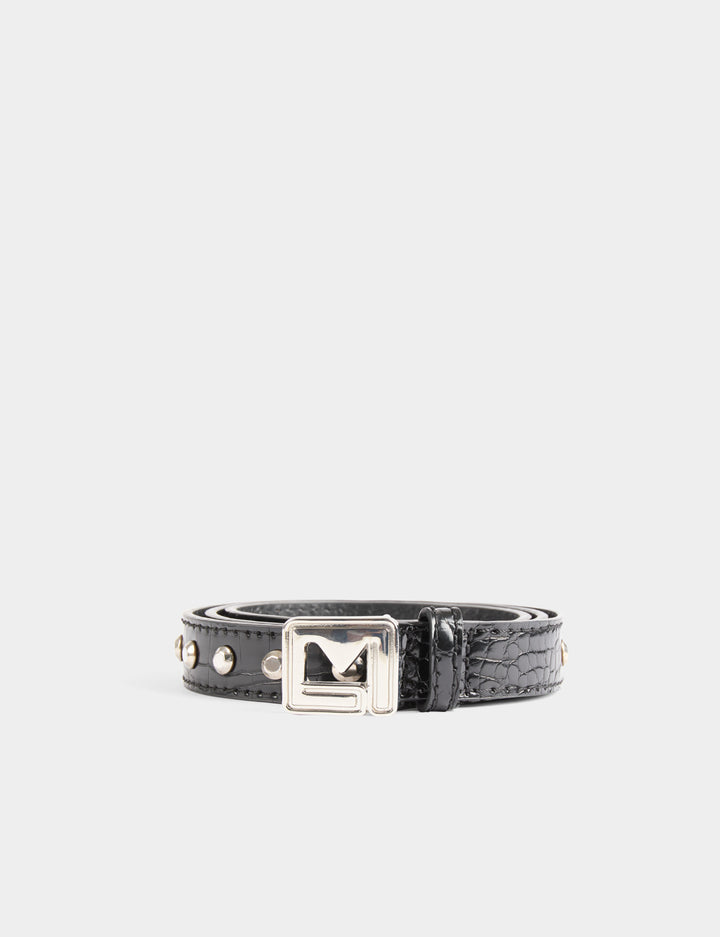 Ceinture croco et clous