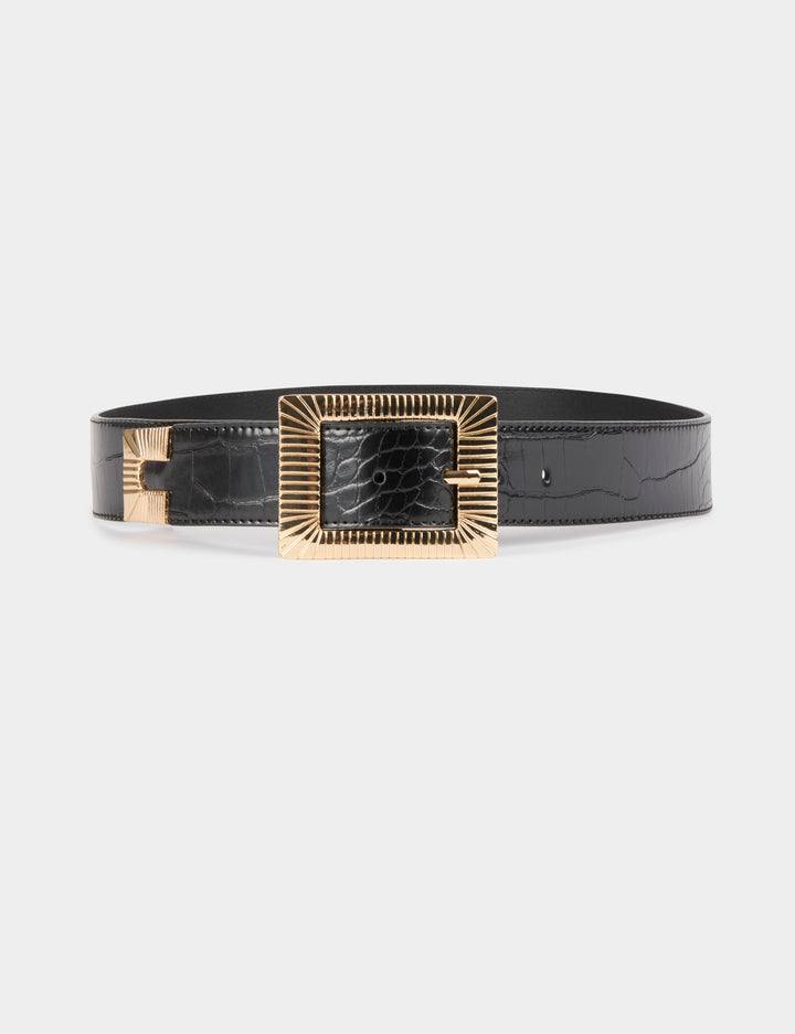 Ceinture aspect croco