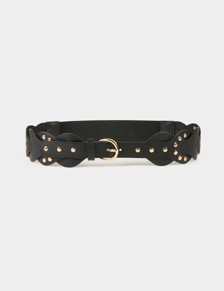 Ceinture élastiquée à  clous