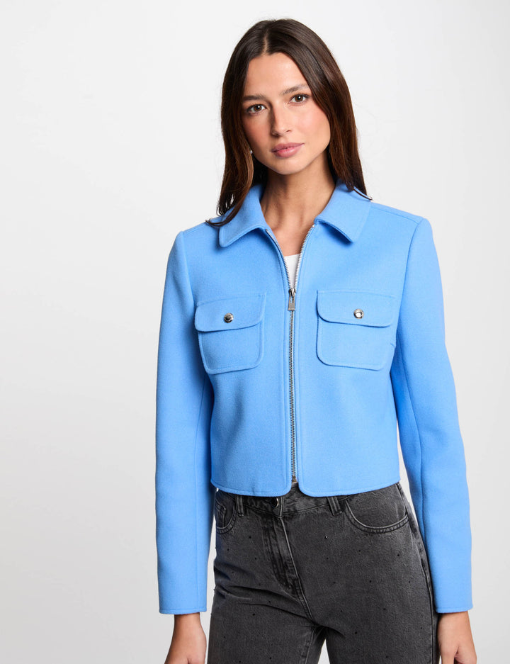 Veste courte zippée