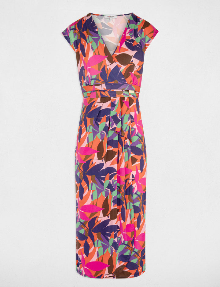 Robe midi imprimée