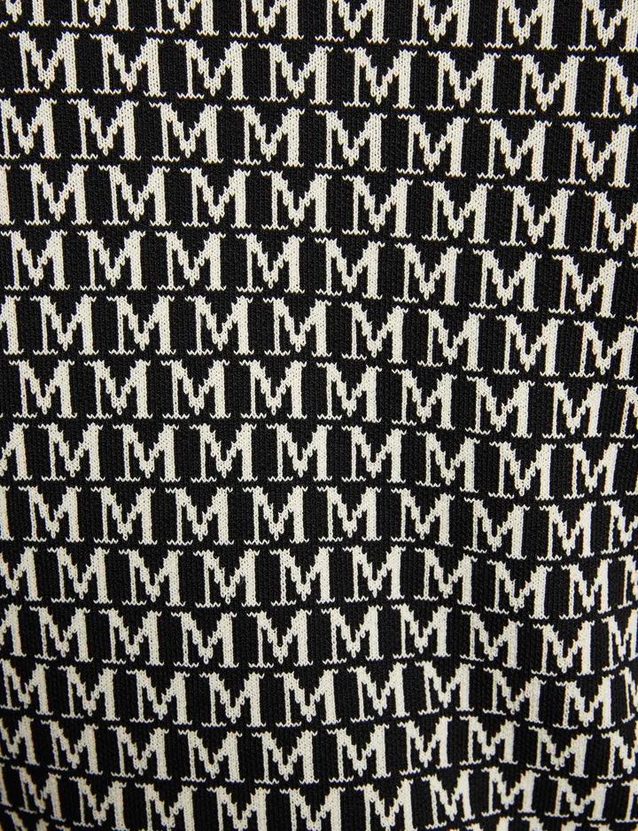 Gilet manches longues imprimé monogramme