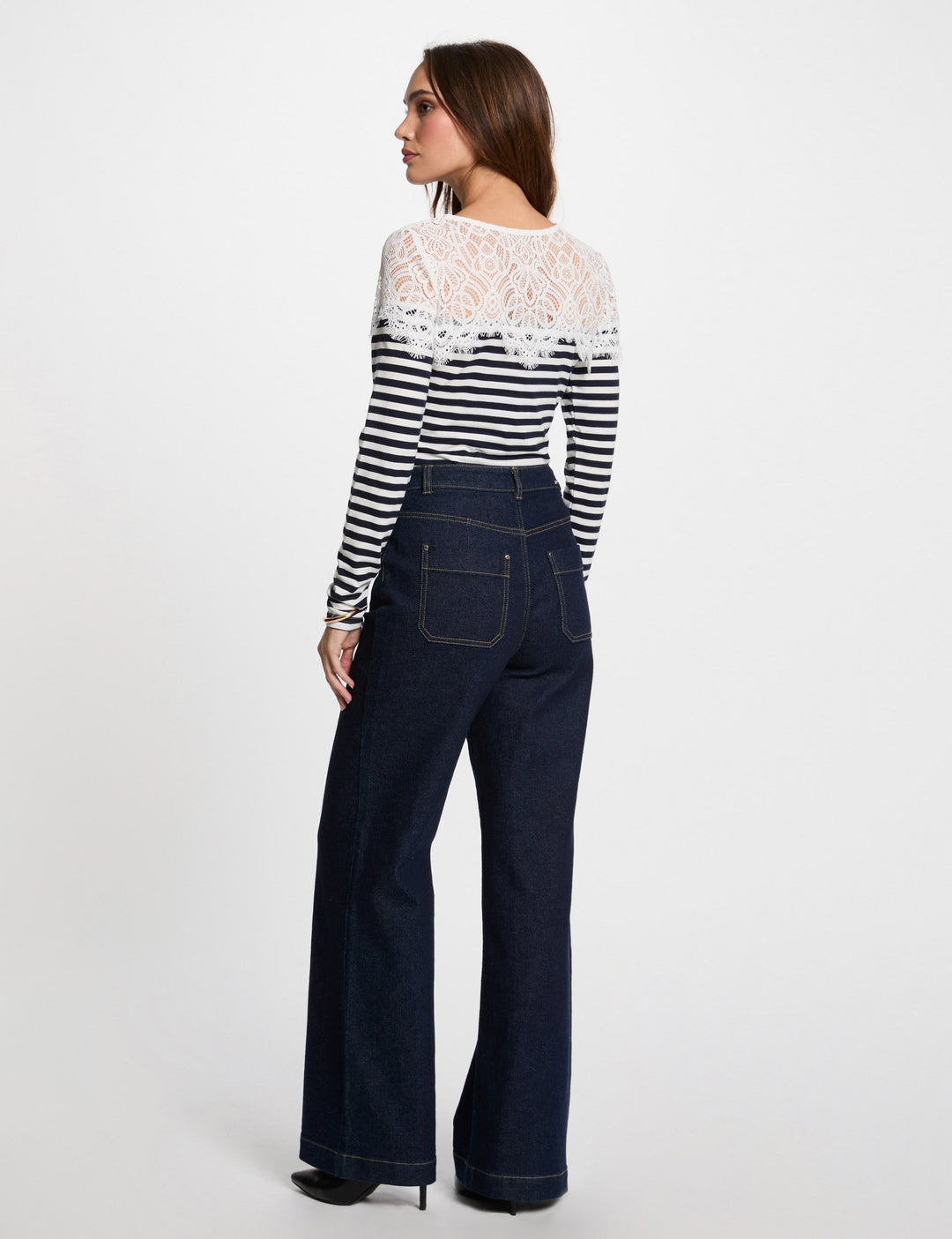 T-shirt manches longues rayé