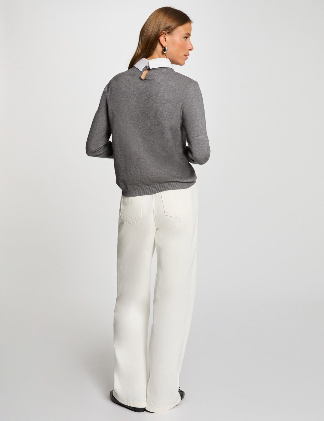 Pull col chemise