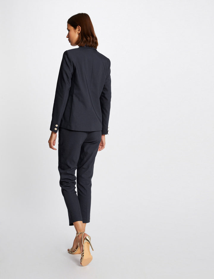 Veste tailleur droite boutonnée