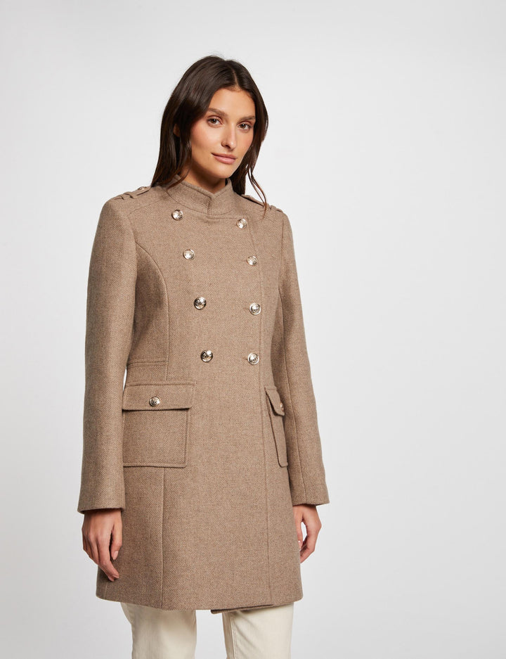 Manteau long à  boutons