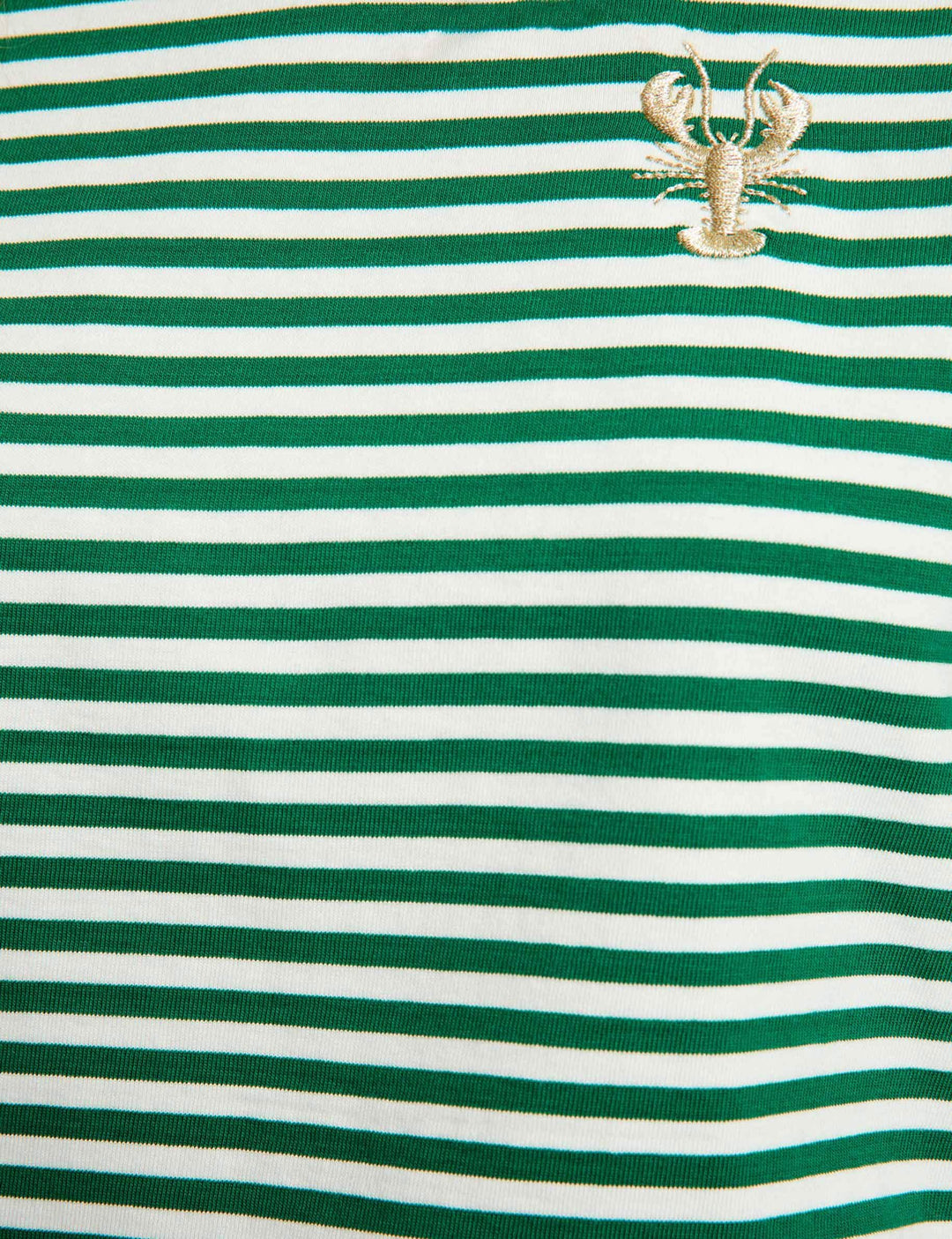 T-shirt rayé brodé