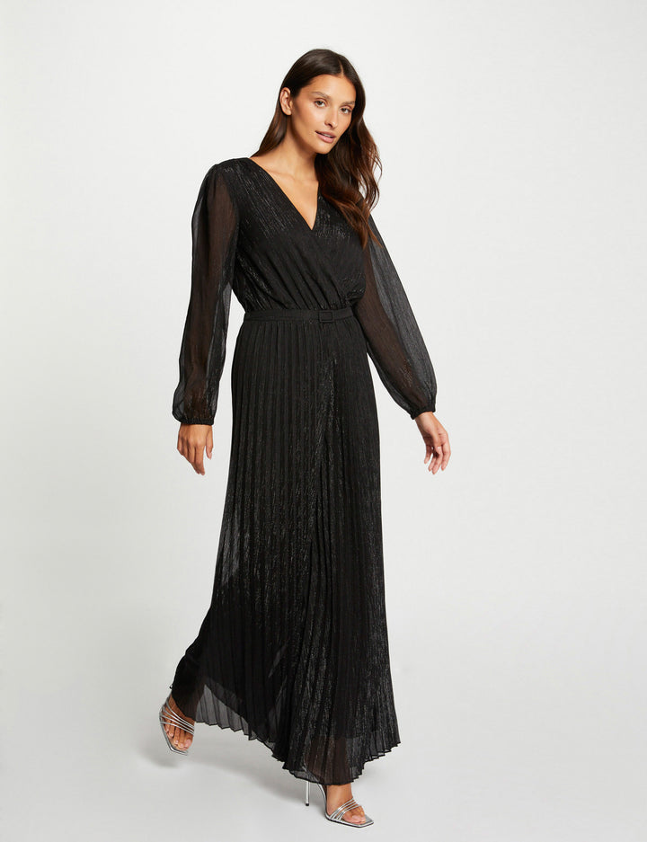 Combinaison jambes larges plissées