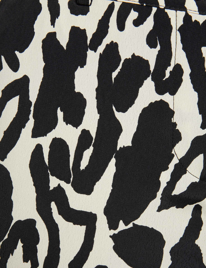 Pantalon droit imprimé animalier