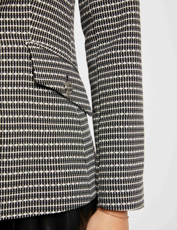 Blazer imprimé géométrique