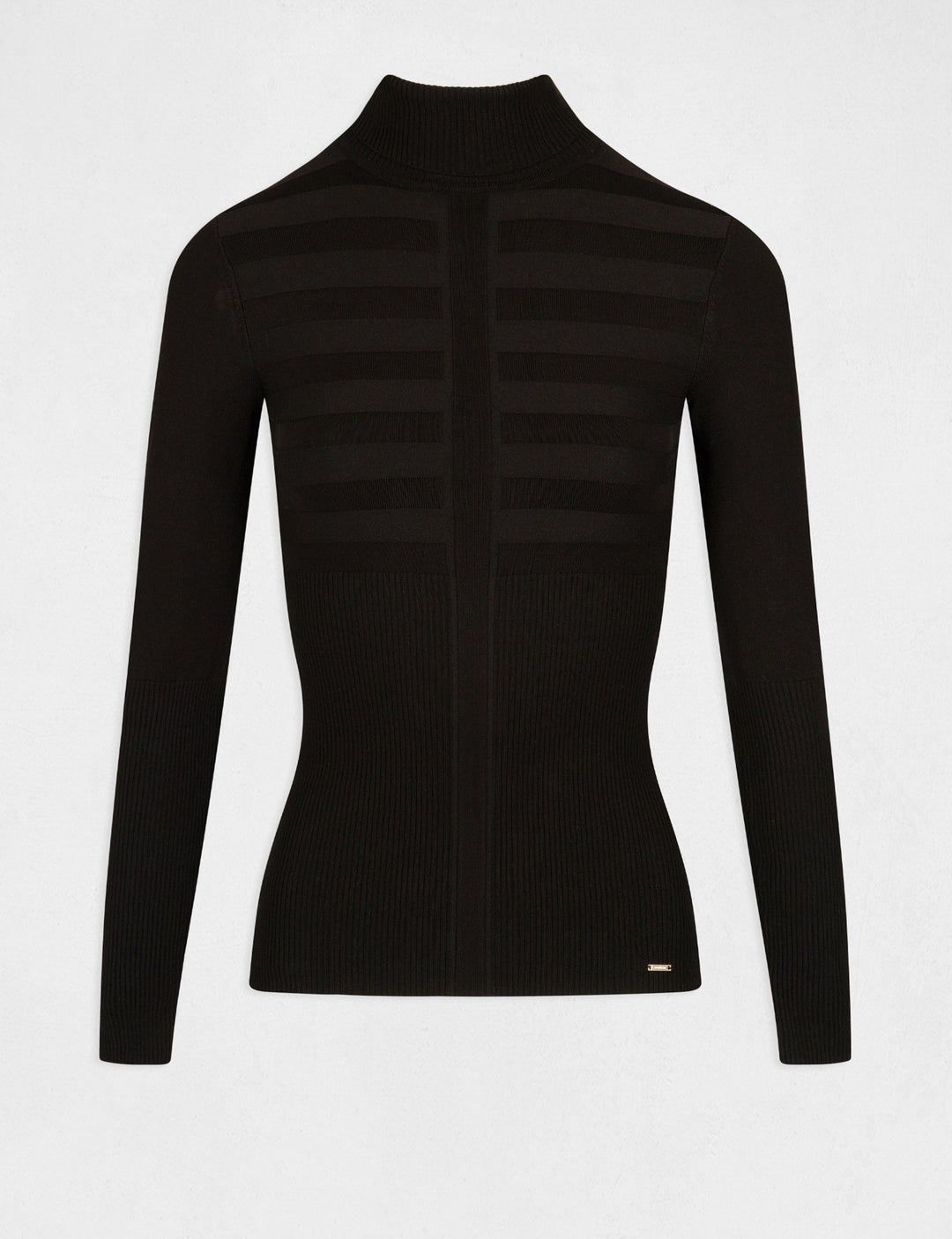 Pull col roulé ajusté