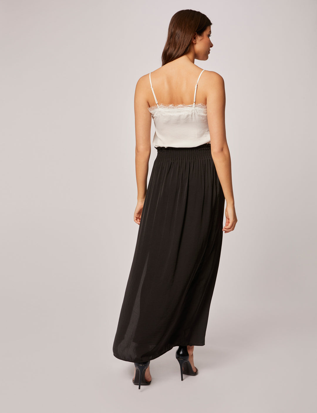 Jupe longue fluide taille élastiquée