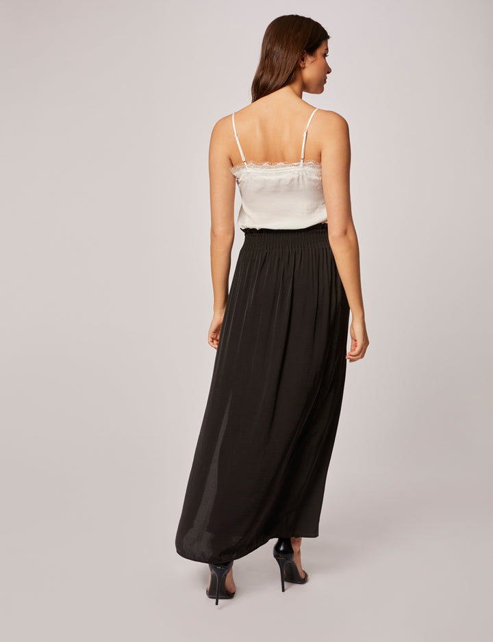 Jupe longue fluide taille élastiquée