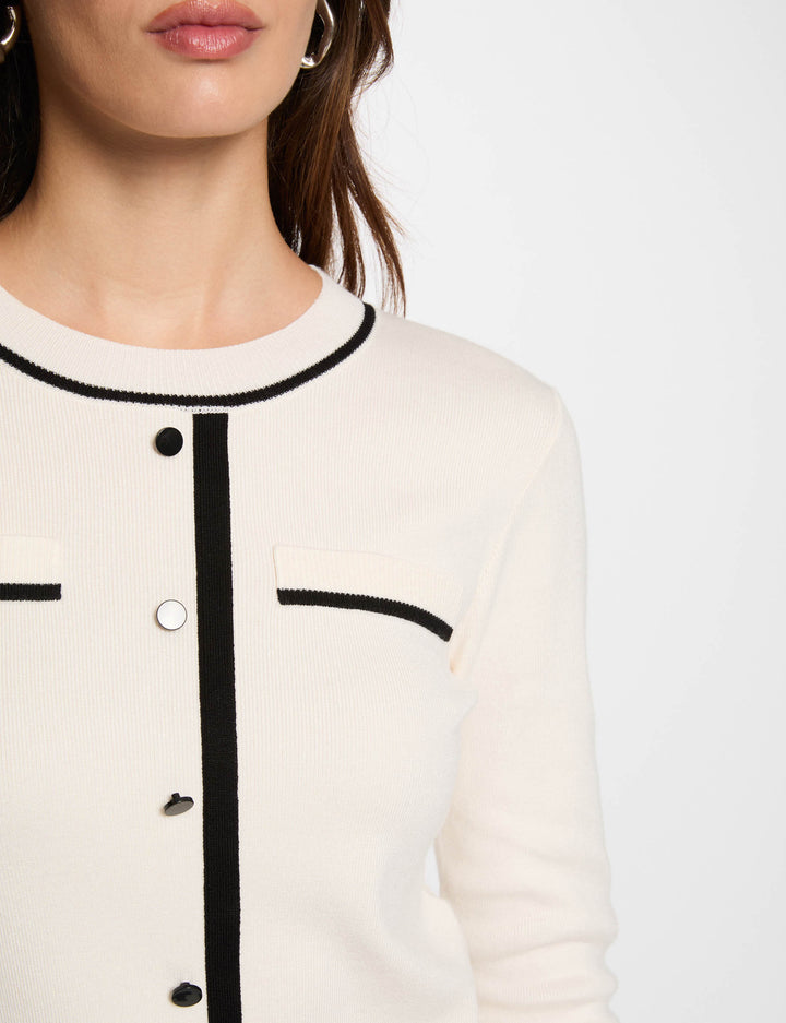 Pull col rond manches longues